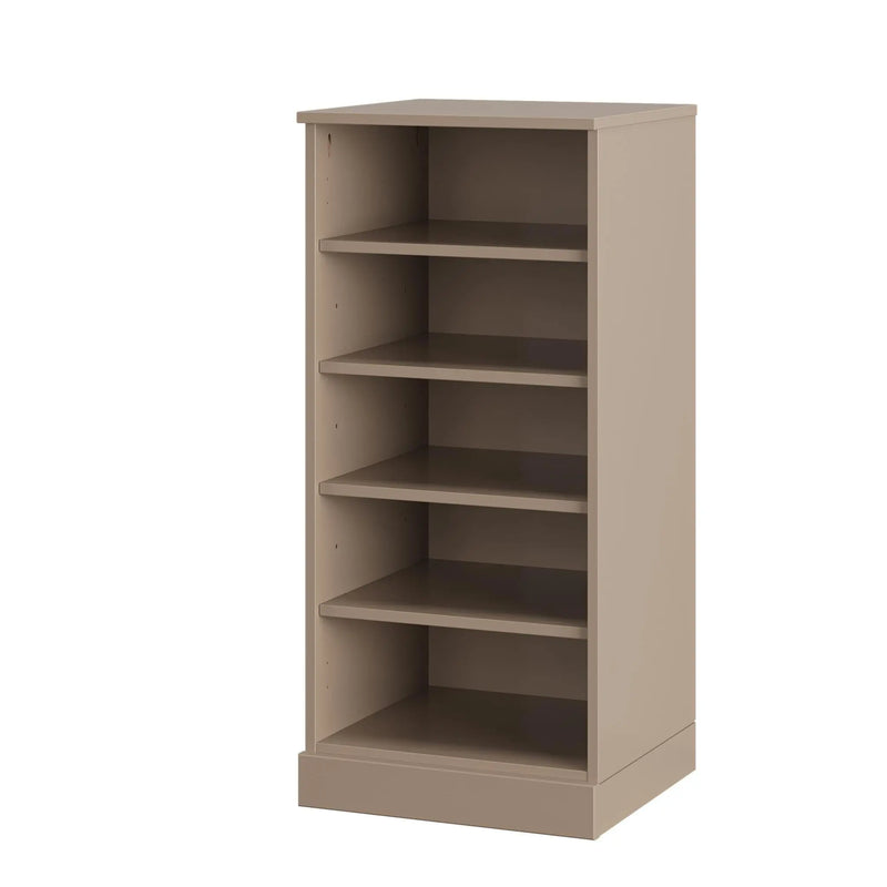 Beige Ten Pair Solid WoodShoe Storage Cabinet Homeroots Organization