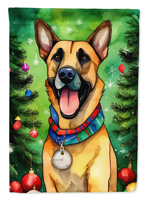 Belgian Malinois Christmas Garden Flag Caroline's Treasures
