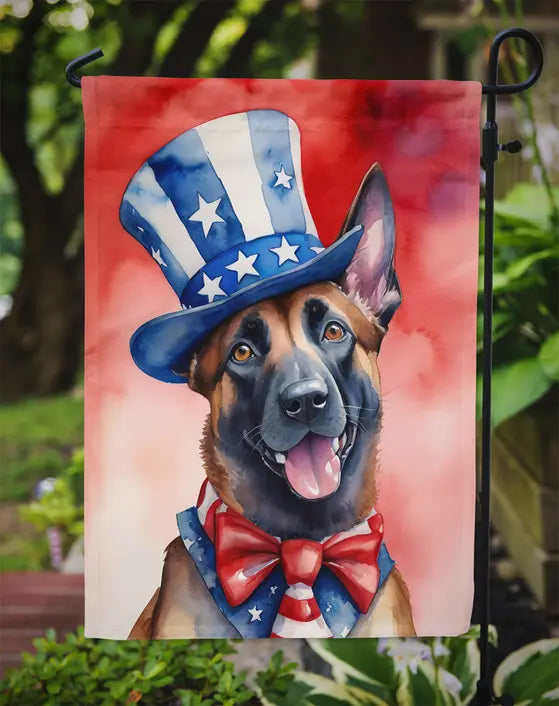 Belgian Malinois Patriotic American Garden Flag Caroline's Treasures