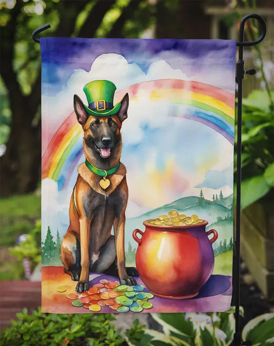 Belgian Malinois St Patrick's Day Garden Flag Caroline's Treasures