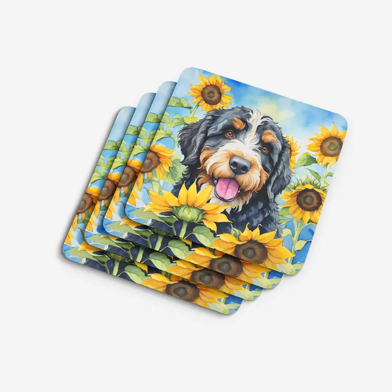 Belgian Malinois in Sunflowers Pair of Pot Holders Caroline's Treasures