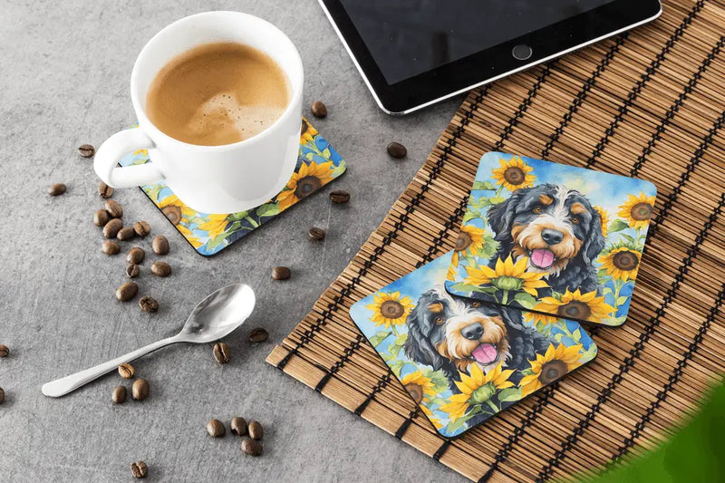 Belgian Malinois in Sunflowers Pair of Pot Holders Caroline's Treasures