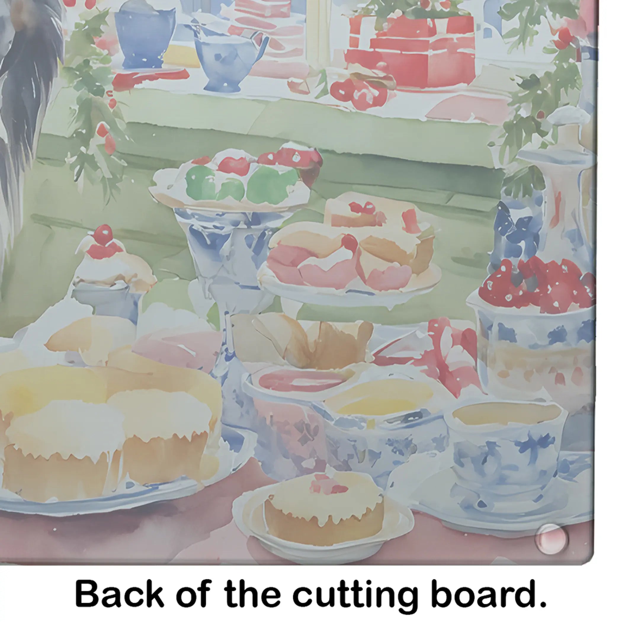 Belgian Sheepdog Christmas Cookies Glass Cutting Board Caroline's Treasures