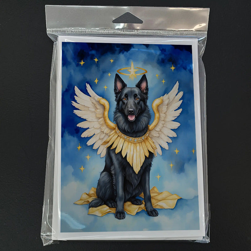 Belgian Sheepdog My Angel Greeting Cards Pack of 8 Caroline's Treasures