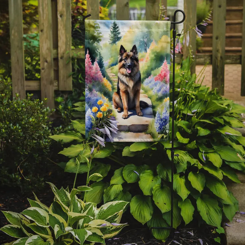Belgian Tervuren Spring Path Garden Flag Caroline's Treasures