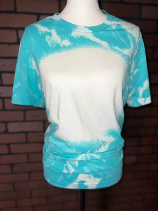 Bella Heather Sea Green Bleach Blank Tee The Blended Owl