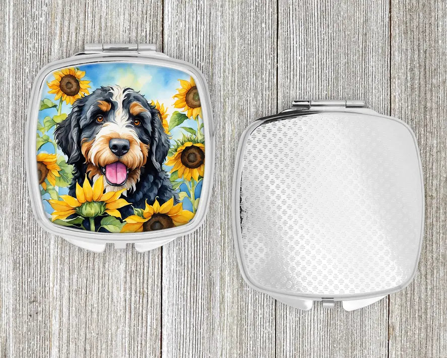 Bernedoodle Compact Mirror Caroline's Treasures