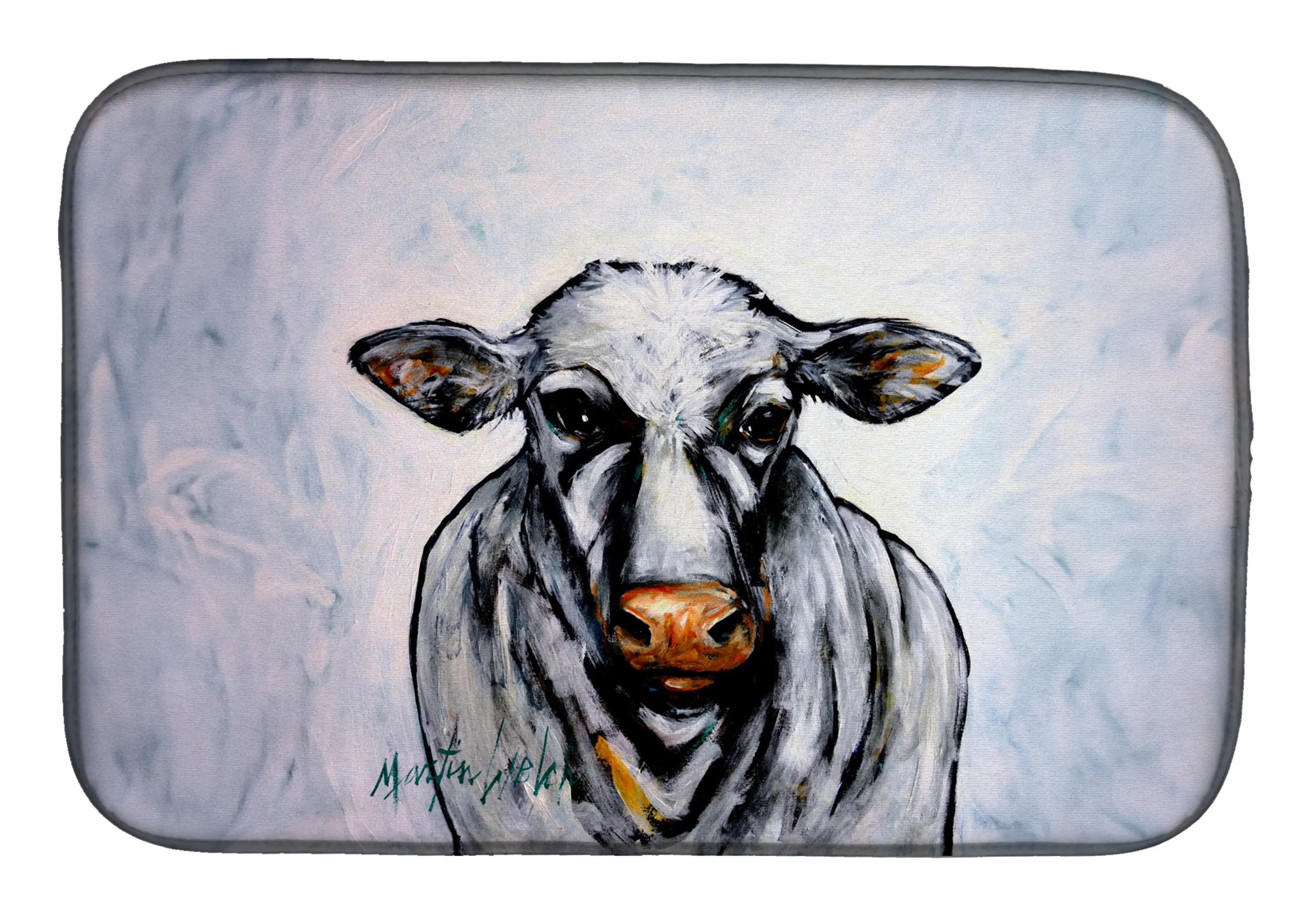 Bessie the Cow Dish Drying Mat Caroline's Treasures