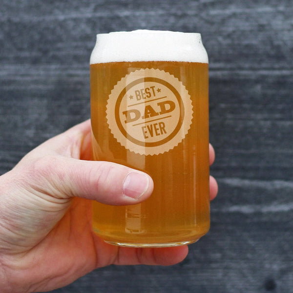 Best Dad Ever Beer Can Pint Glass - Father's Day Gifts Bevvee