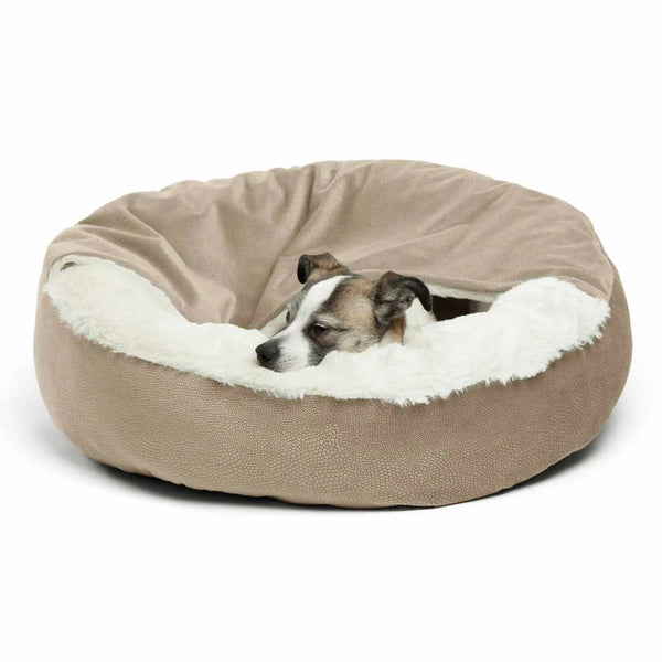 Best Friends by Sheri Cozy Cuddler Ilan Cat & Dog Bed Taupe 24x24 Best Friends by Sheri