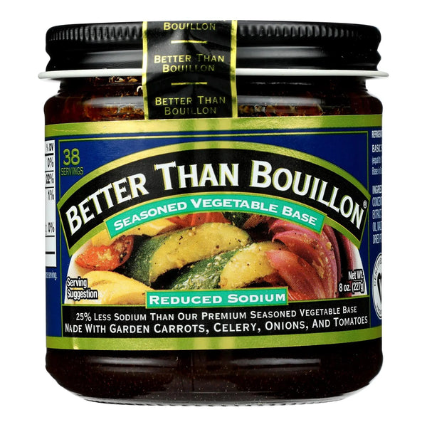 Better Than Bouillon Seasoned Vegetable Base - Reduced Sodium - Case Of 6 - 8 Oz. Better Than Bouillon