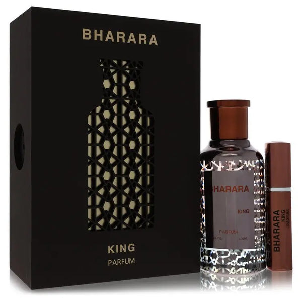 Bharara Beauty  Bharara King by Bharara Beauty Parfum Spray + Refillable Travel Spray 3.4 oz for Men for Fragrances for Men Bharara Beauty
