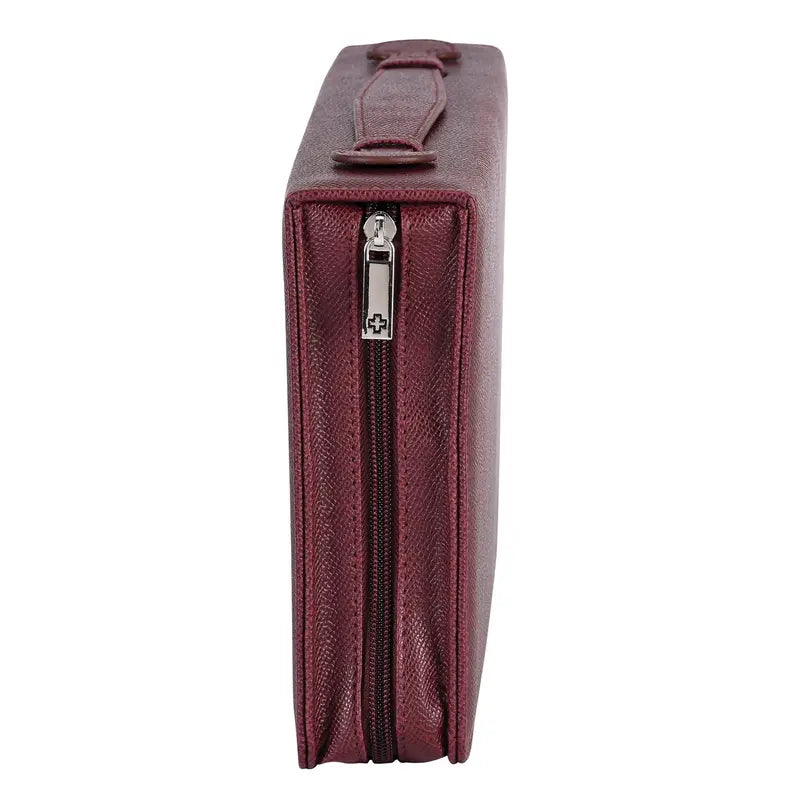 Bible Case Cross John 3:16 Burgundy XL Dicksons Inc