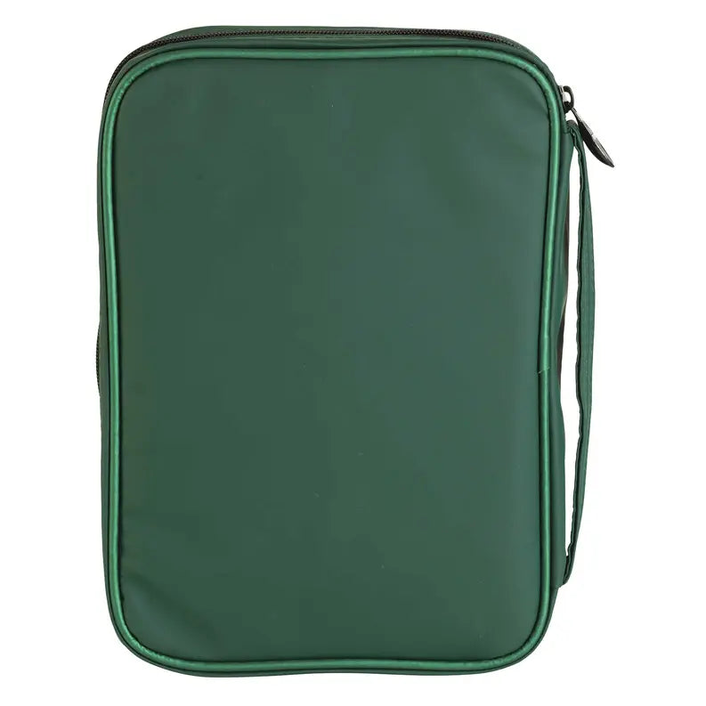 Bible Cover Green With Cross Dicksons Inc