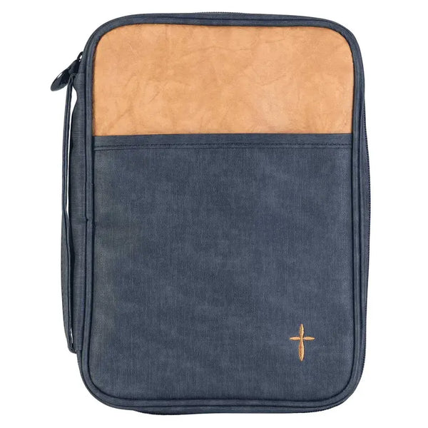 Bible Cover Tan With Cross Dicksons Inc