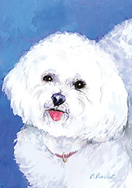 Bichon Frise - Best of Breed Outdoor Portrait Flag Best of Breed