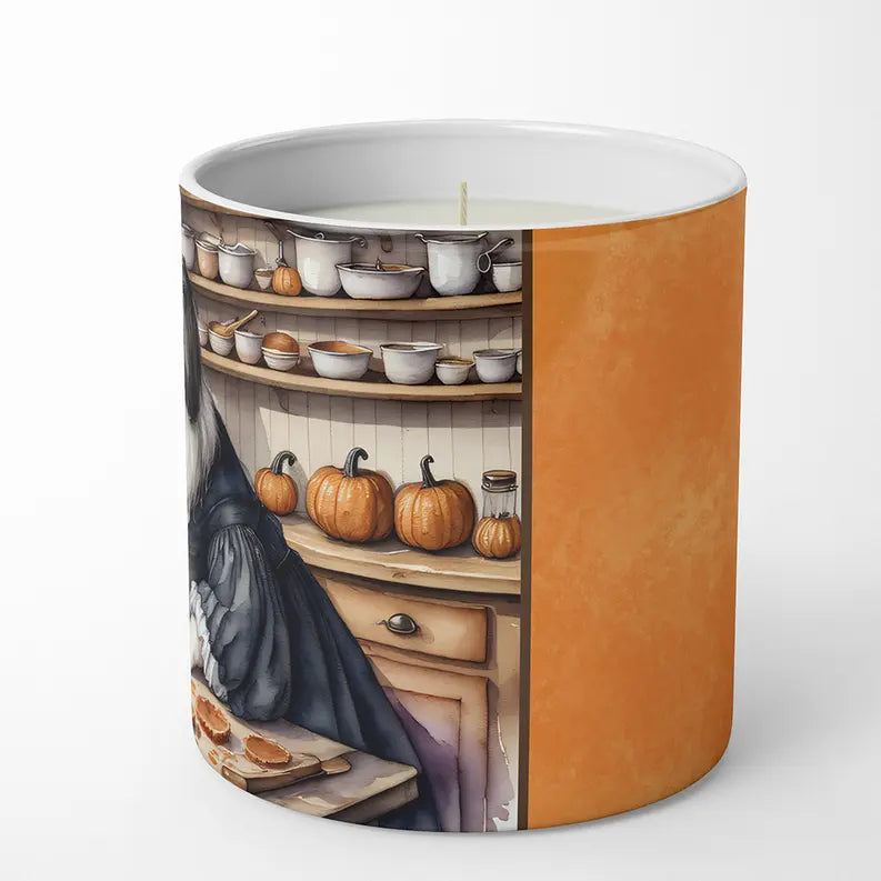Bichon Frise Fall Kitchen Pumpkins Decorative Soy Candle Caroline's Treasures