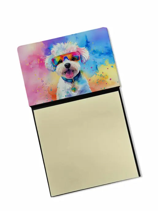 Bichon Frise Hippie Dawg Pair of Pot Holders Caroline's Treasures