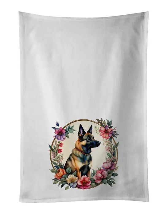 Bichon Frise and Flowers Pair of Pot Holders Caroline's Treasures