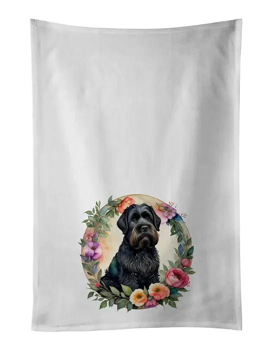 Bichon Frise and Flowers Pair of Pot Holders Caroline's Treasures