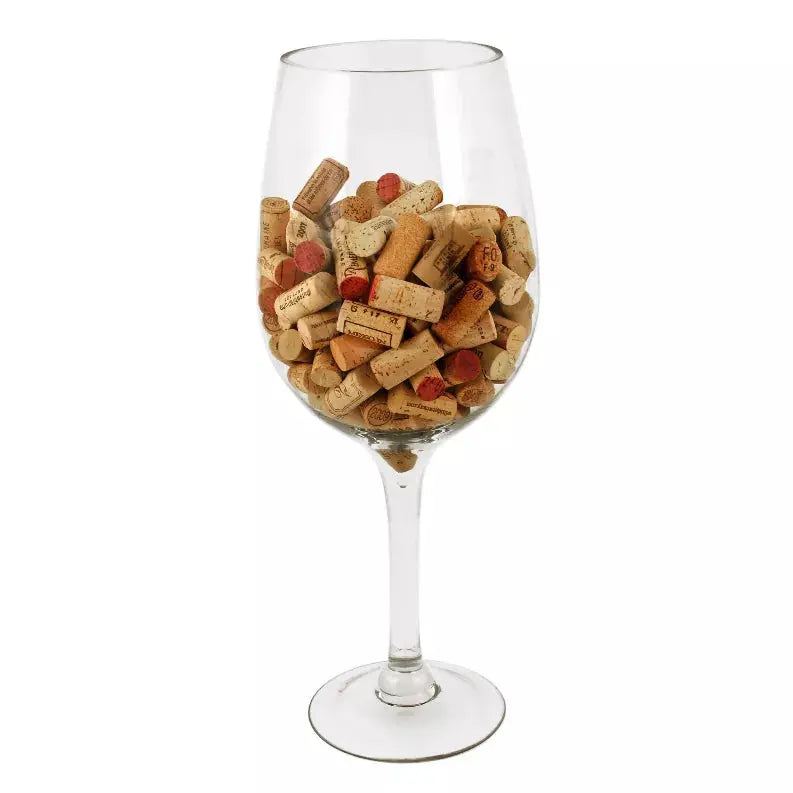 Big Bordeaux Glass: Cork Holder True Brands