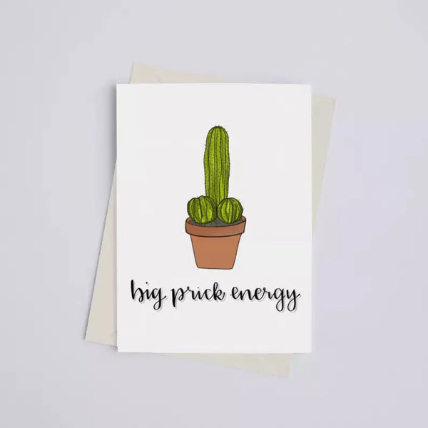 Big Prick Energy - Greeting Card Black Cat Bazaar