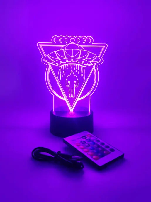 Bigfoot UFO Abduction LED Light | Sasquatch Alien Spaceship The 308 Collective