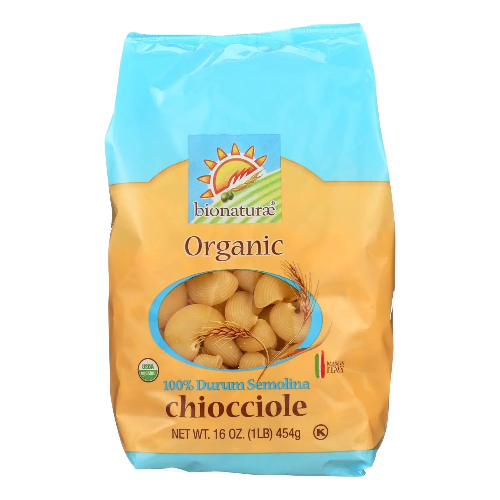 Bionaturae Pasta - Chiocciole - Case Of 12 - 16 Oz. Bionaturae