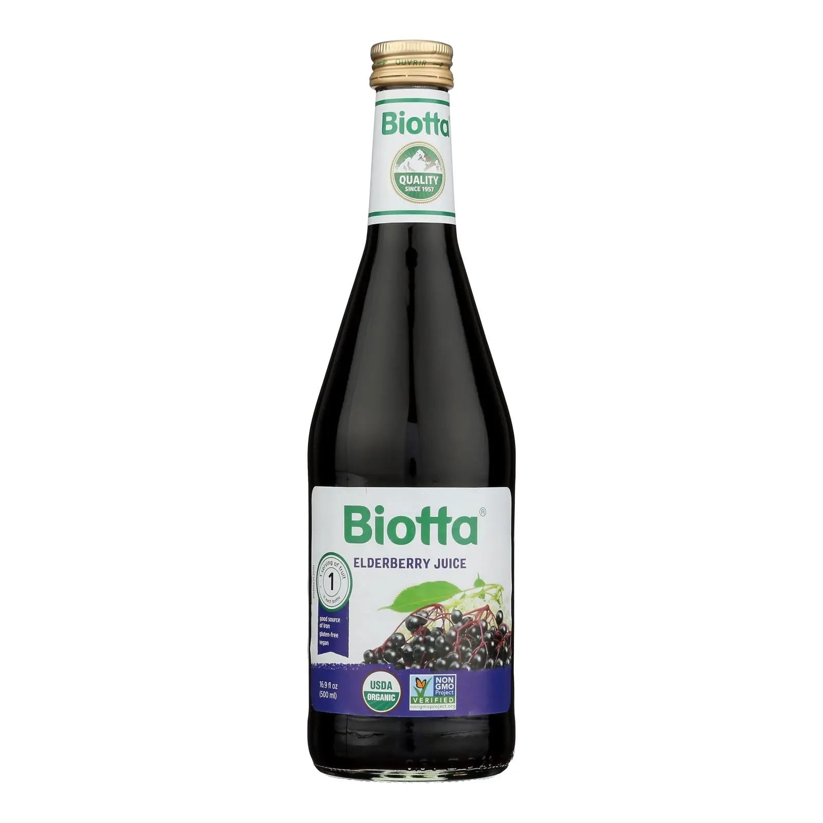 Biotta Juice - Elderberry - Case Of 6 - 16.9 Fl Oz. Biotta