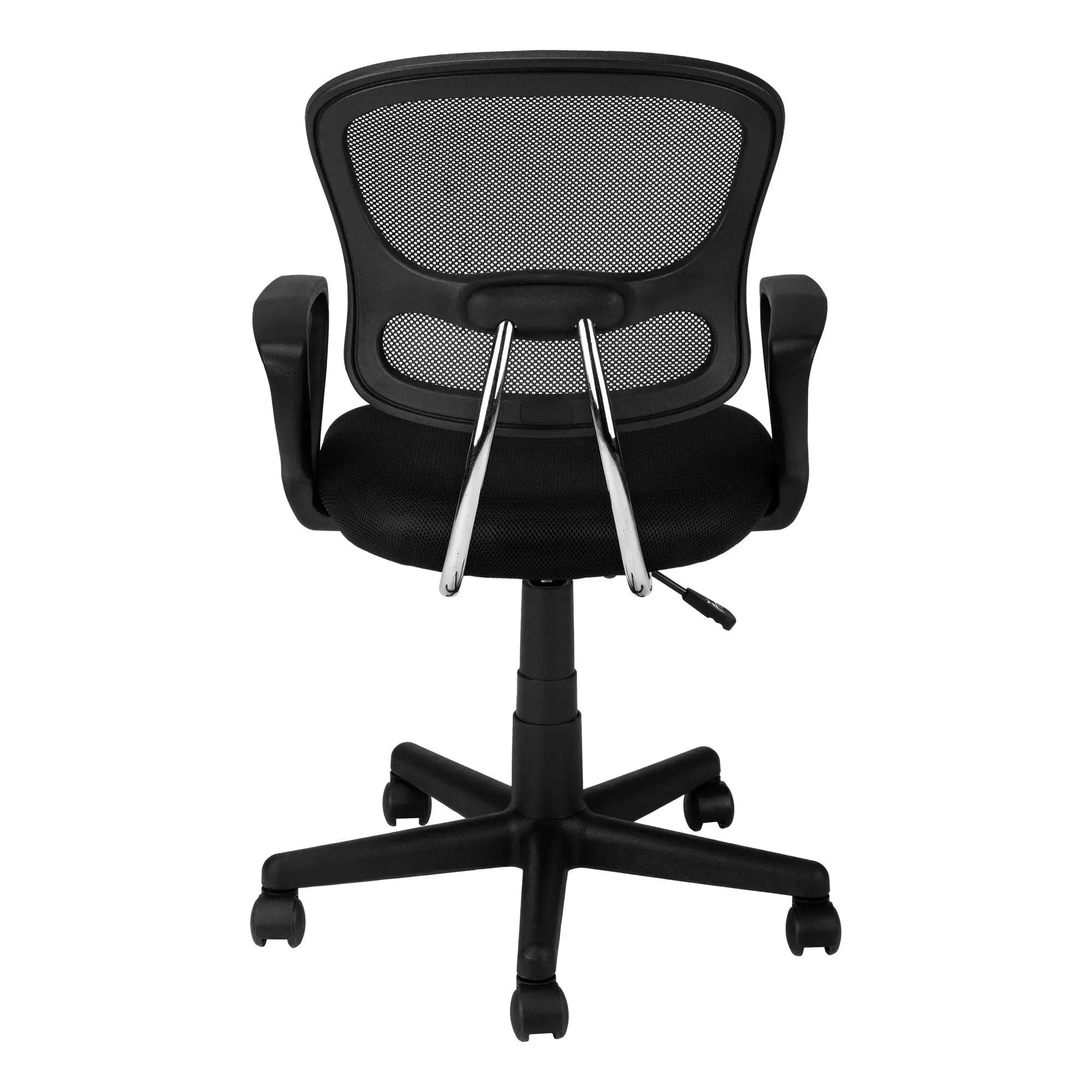 Black Adjustable Height Swivel Rolling Office Chair Homeroots Office