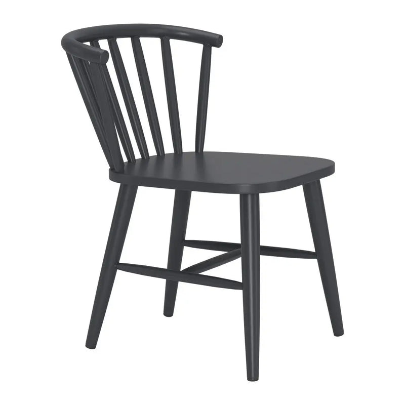 Black Aluminum Slat Back Dining Side Chair - GreatEagleInc