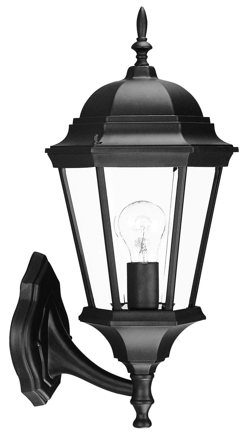 Black And Clear Beveled Dimmable Outdoor Hanging Light With Black And Clear Shades Homeroots Outdoor