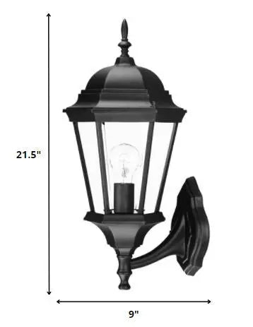 Black And Clear Beveled Dimmable Outdoor Hanging Light With Black And Clear Shades Homeroots Outdoor