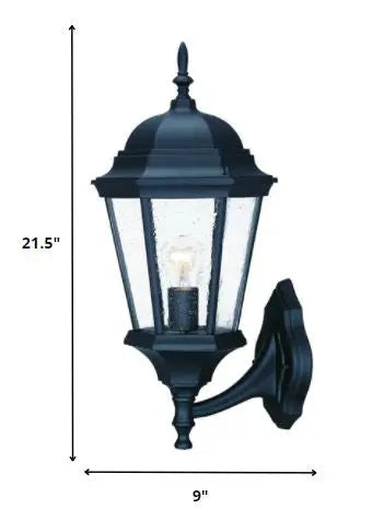 Black And Clear Seeded Dimmable Outdoor Hanging Light With Black And Clear Shades Homeroots Outdoor