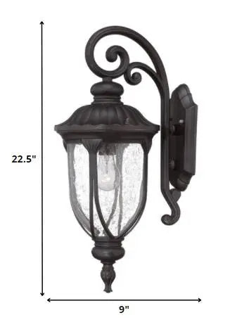 Black And Clear Seeded Dimmable Outdoor Hanging Light With Black And Clear Shades Homeroots Outdoor