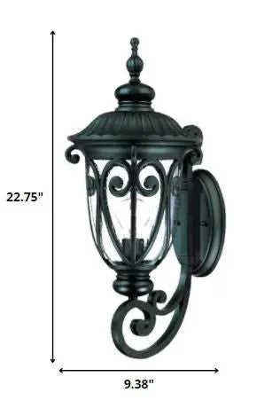 Black And Clear Seeded Dimmable Outdoor Hanging Light With Black And Clear Shades Homeroots Outdoor