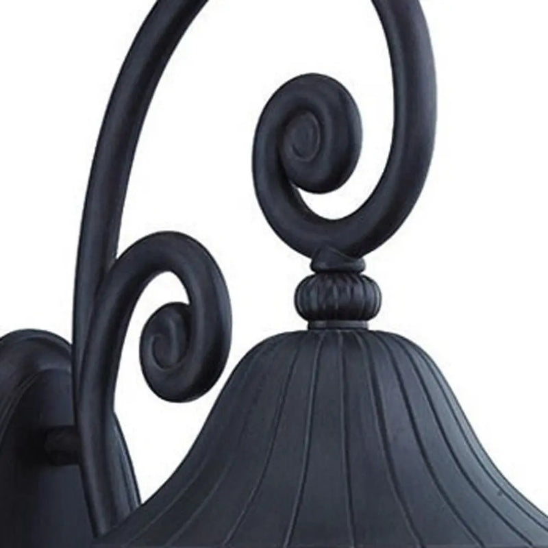 Black And Clear Three Light Frosted Dimmable Outdoor Hanging Lights With Black And Clear Shades Homeroots Outdoor