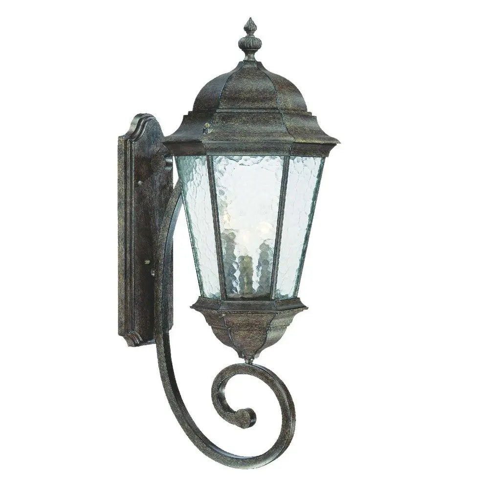 Black And Clear Three Light Hammered Dimmable Outdoor Hanging Lights With Black And Clear Shades Homeroots Outdoor