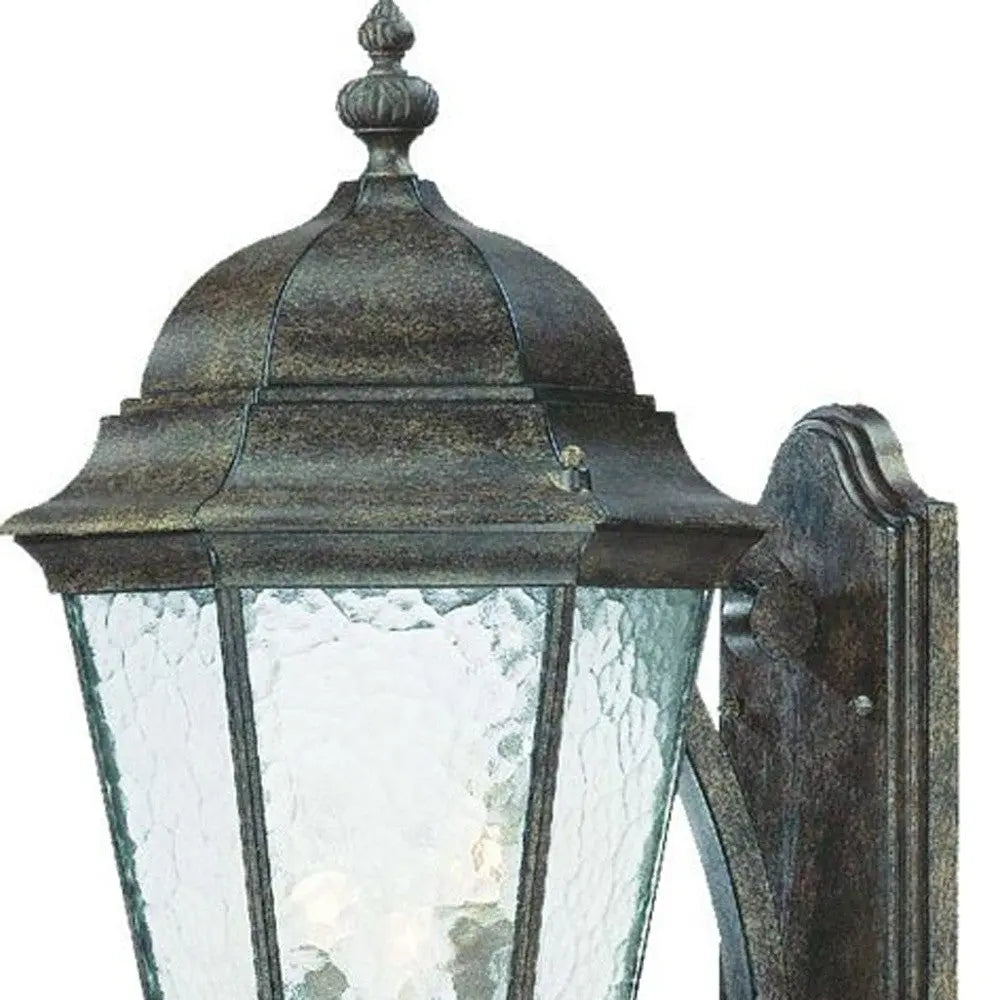 Black And Clear Three Light Hammered Dimmable Outdoor Hanging Lights With Black And Clear Shades Homeroots Outdoor