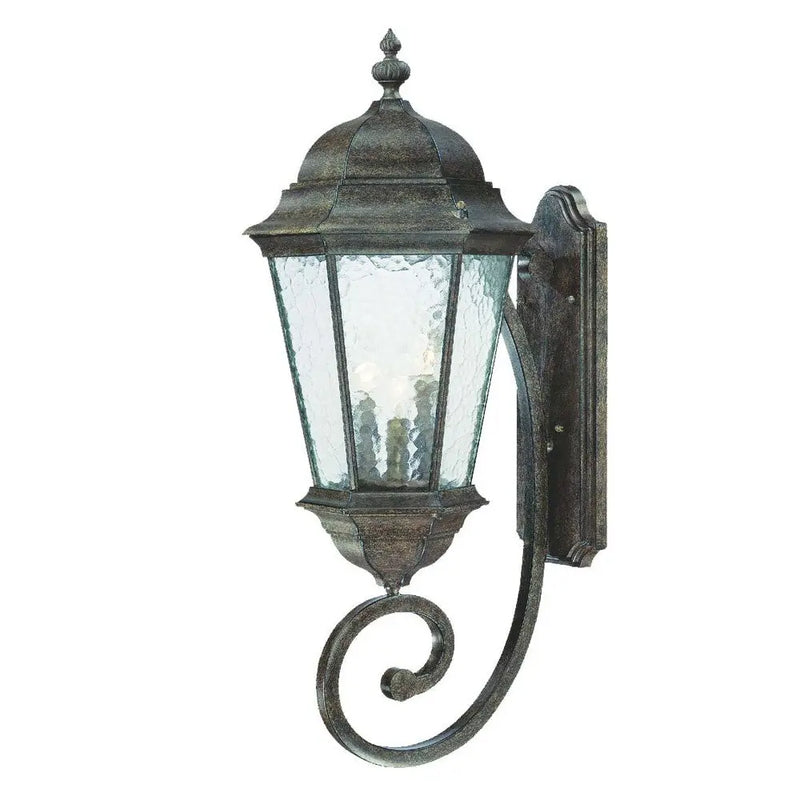 Black And Clear Three Light Hammered Dimmable Outdoor Hanging Lights With Black And Clear Shades Homeroots Outdoor