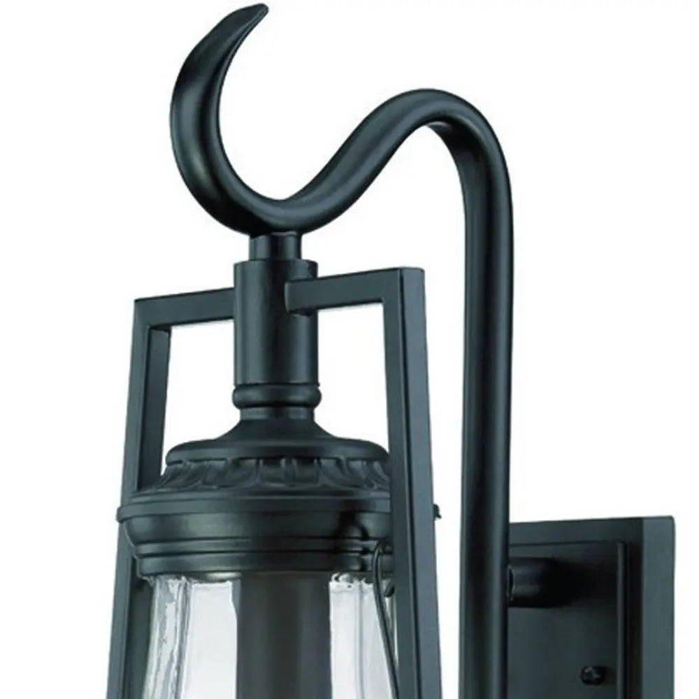 Black And Clear Transparent Dimmable Outdoor Hanging Light With Black And Clear Shades Homeroots Outdoor