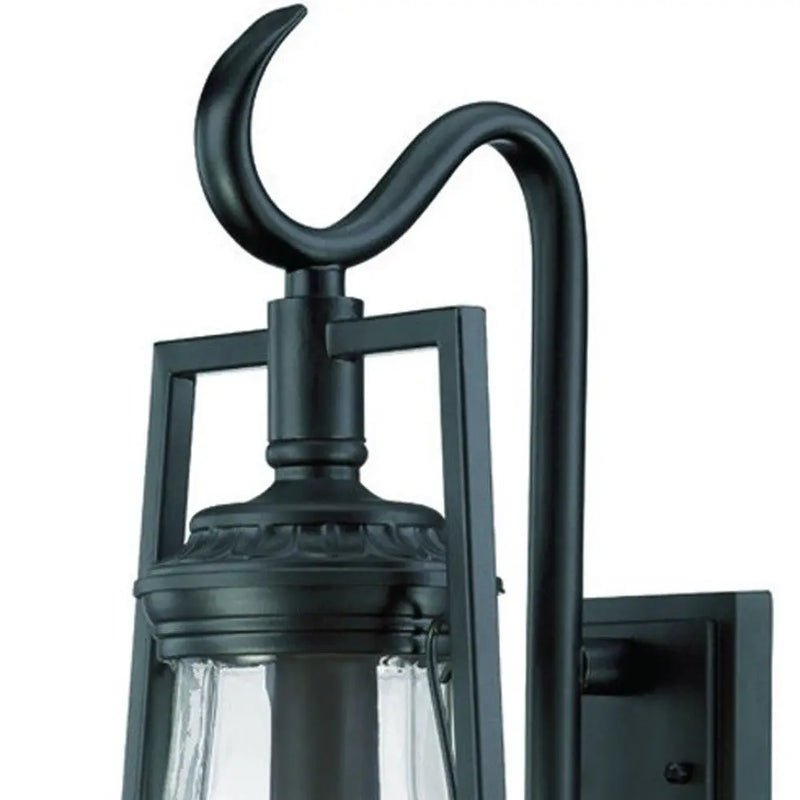 Black And Clear Transparent Dimmable Outdoor Hanging Light With Black And Clear Shades Homeroots Outdoor