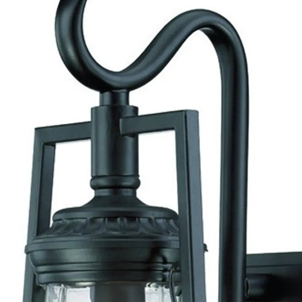 Black And Clear Transparent Dimmable Outdoor Hanging Light With Black And Clear Shades Homeroots Outdoor
