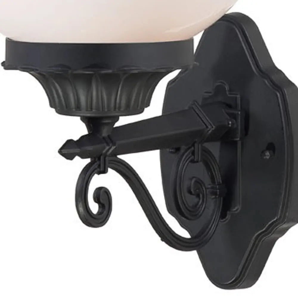 Black And White Dimmable Outdoor Hanging Light With White Shades Homeroots Outdoor