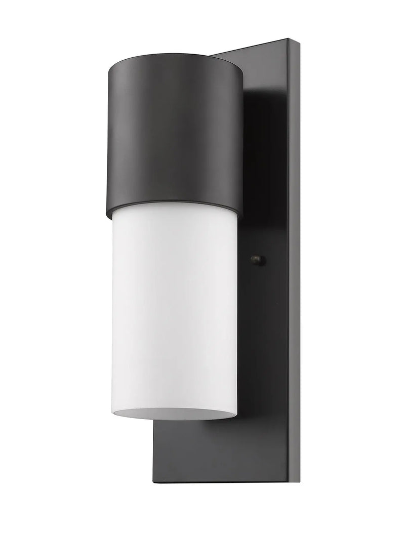 Black And White Frosted Dimmable Outdoor Hanging Light With Black And White Shades Homeroots Outdoor