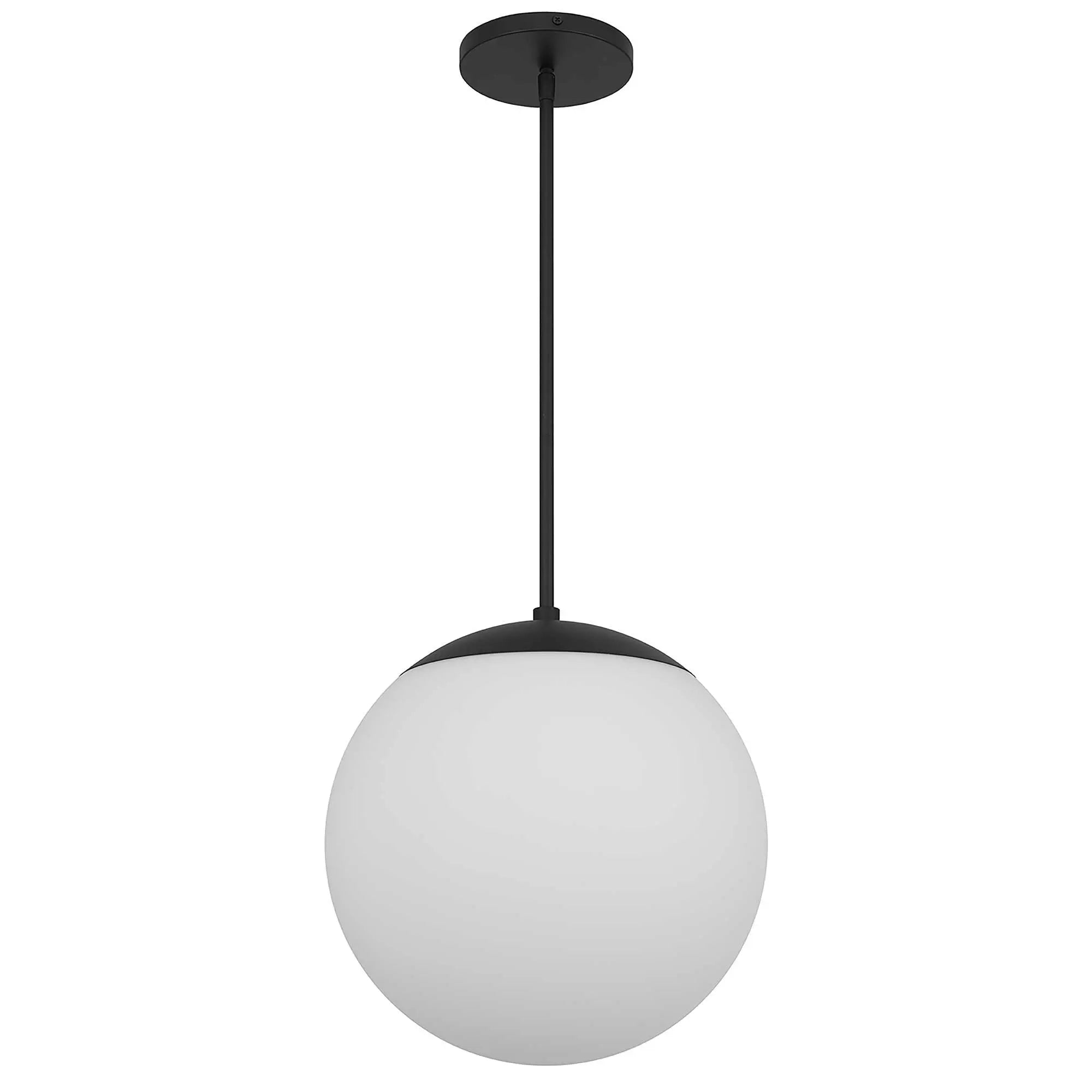 Black And White Frosted LED Dimmable Outdoor Hanging Light With Black Shades Homeroots Outdoor