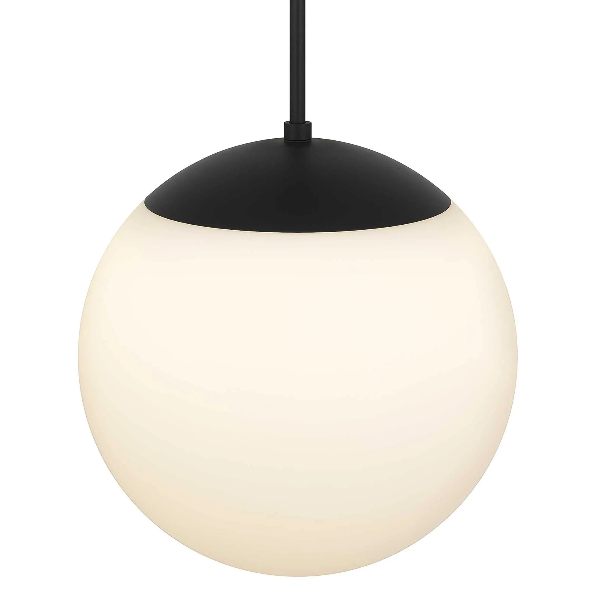 Black And White Frosted LED Dimmable Outdoor Hanging Light With Black Shades Homeroots Outdoor