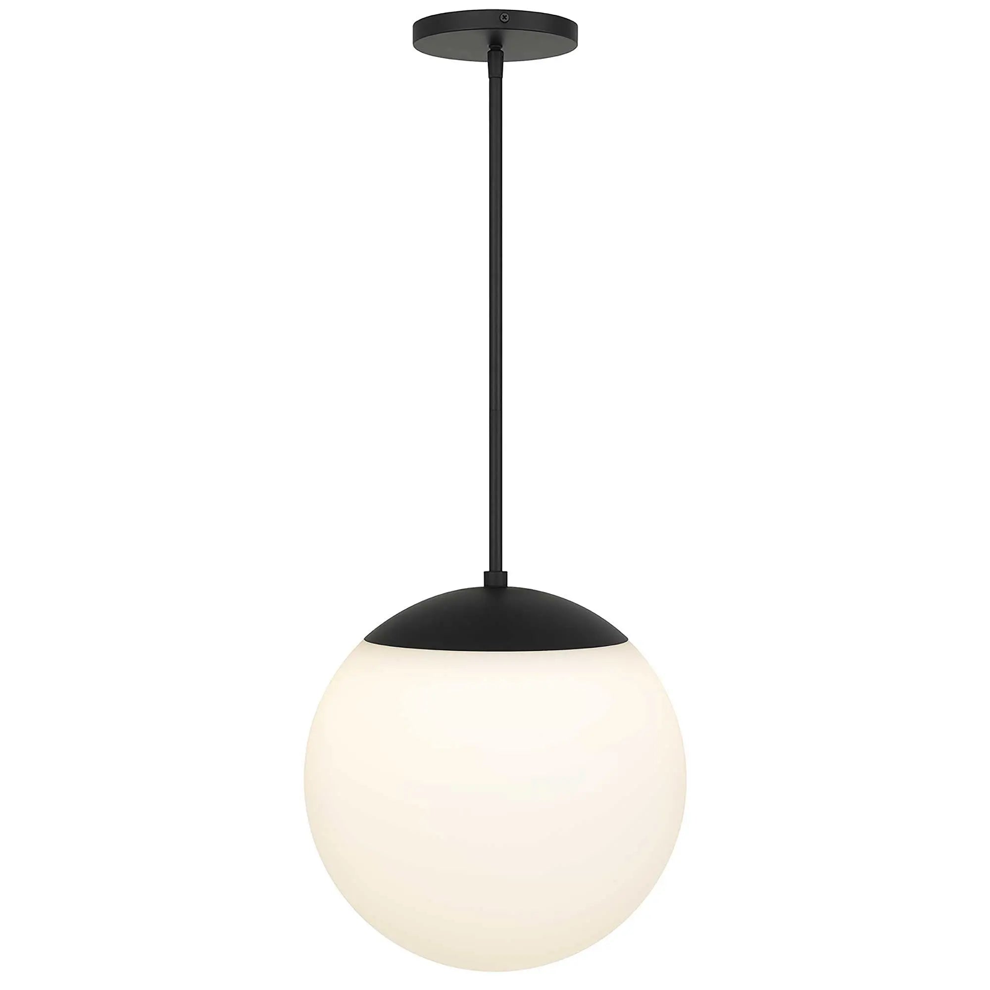 Black And White Frosted LED Dimmable Outdoor Hanging Light With Black Shades Homeroots Outdoor
