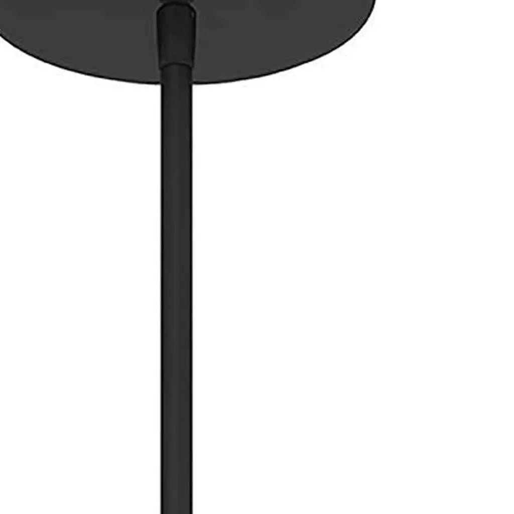 Black And White Frosted LED Dimmable Outdoor Hanging Light With Black Shades Homeroots Outdoor
