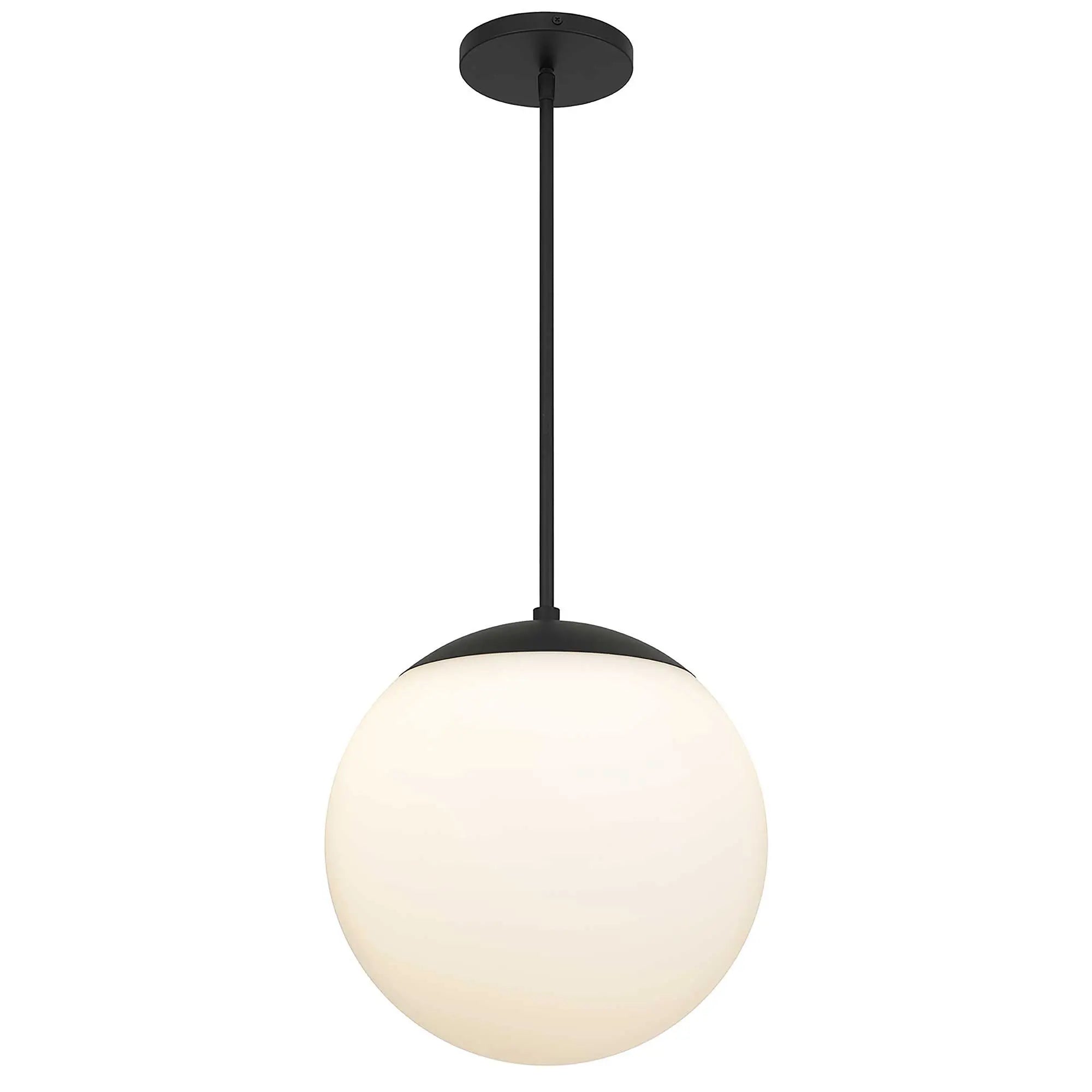 Black And White Frosted LED Dimmable Outdoor Hanging Light With Black Shades Homeroots Outdoor